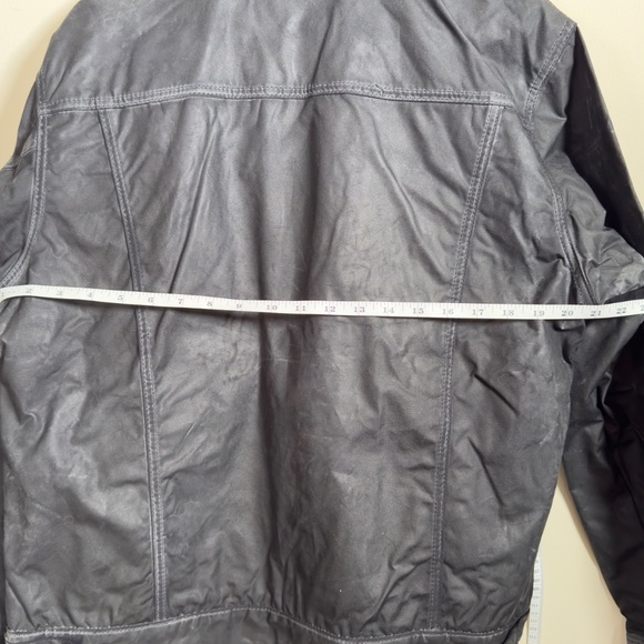 Filson Short Lined Cruiser Jacket - Black/Dark Green (Waxed Cloth) Soy Wax inc. - Picture 7 of 10